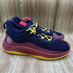 Under Armour Curry HOVR Splash Men's Size 13 Midnight Navy‎ Taxi Sneakers Shoes